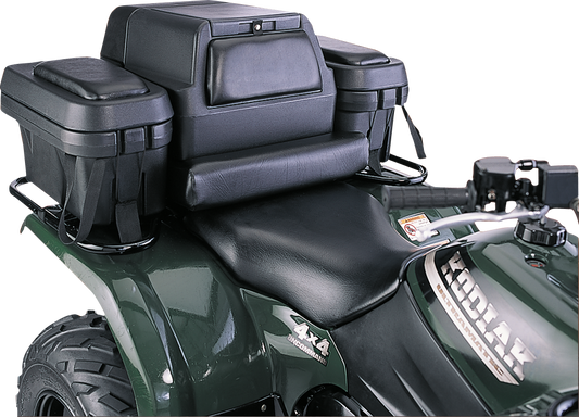 Moose Black Executive ATV Rear Cargo Rack Storage Trunk Box & Seat