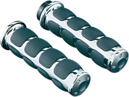 Kuryakyn 6241 ISO Universal 7/8" Chrome Hand Hand Grips 99-16 Honda Rebel