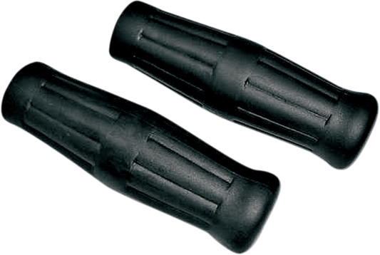 Joker Machine Black Rubber 1" Radial Hand Grips 1980-2020 Harley Touring Softail