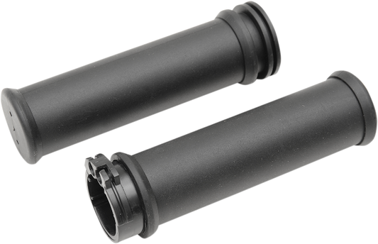 Drag Specialties Black Cable Handlebar Hand Grips for 1980-2022 Harley Davidson