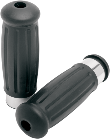 Drag Specialties Rubber Vintage Hand Grips for 2008-2024 Harley Davidson Models