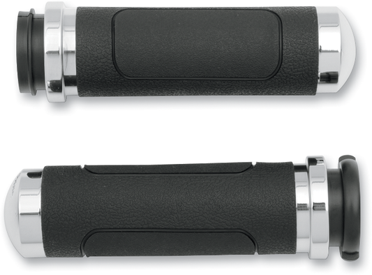 Avon Polished TBW V-Cruiser 1-5/8" Hand Grips 2008-2024 Harley Touring Softail