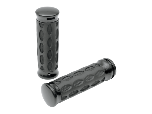 Drag Specialties Hotop 1" Motorcycle Grips 1980-2021 Harley Dyna Touring Softail
