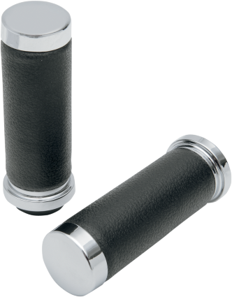 Drag Specialties Black 1" TBW Motorcycle Grips fits 2008-2025 Harley Touring