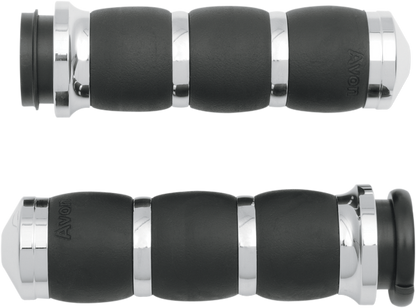 Avon Chrome Velvet Air TBW Hand Grips 2008-2024 Harley Touring Bagger Softail
