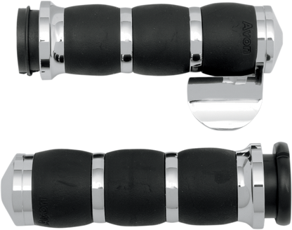 Avon Velvet Air Grips with Palm Rest TBW 2008-2024 Harley Touring Softail Dyna