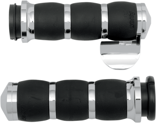 Avon Velvet Air Grips with Palm Rest TBW 2008-2024 Harley Touring Softail Dyna