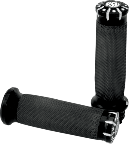 RSD Black Chrono Contrast Cut Cable Hand grips for 82-20 Harley Dyna Touring XL