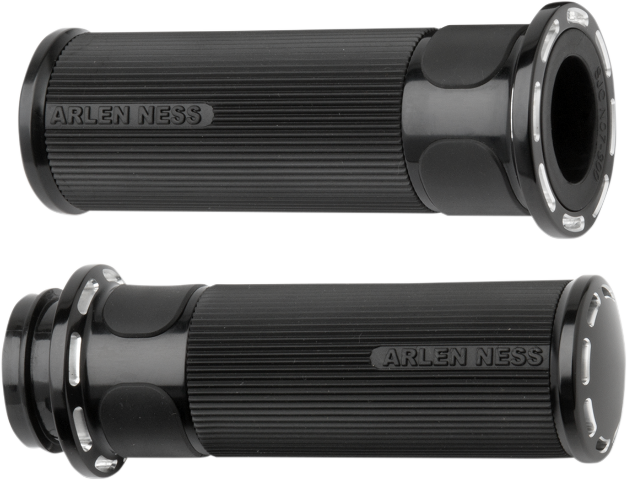 Arlen Ness TBW Slot Track Hand Grips for 2008-2024 Harley Davidson Models