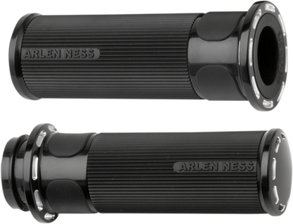 Arlen Ness TBW Slot Track Hand Grips for 2008-2024 Harley Davidson Models