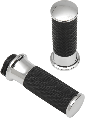 Arlen Ness Chrome Cable Fusion Motorcycle Grips 1980-22 Harley Sportster Touring