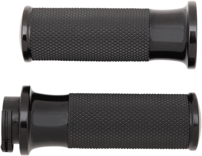Arlen Ness Black Cable 1" Motorcycle Grips 1980-22 Harley Dyna Touring Softail