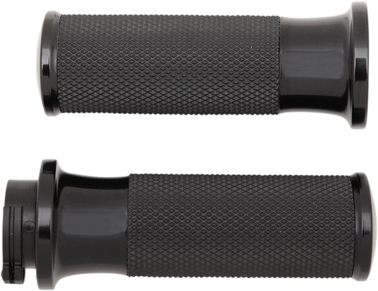 Arlen Ness Black Cable 1" Motorcycle Grips 1980-22 Harley Dyna Touring Softail