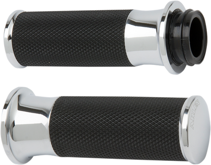Arlen Ness Smooth Fusion TBW 1" Hand Grips 2008-2024 Harley Touring Softail