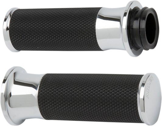 Arlen Ness Smooth Fusion TBW 1" Hand Grips 2008-2024 Harley Touring Softail