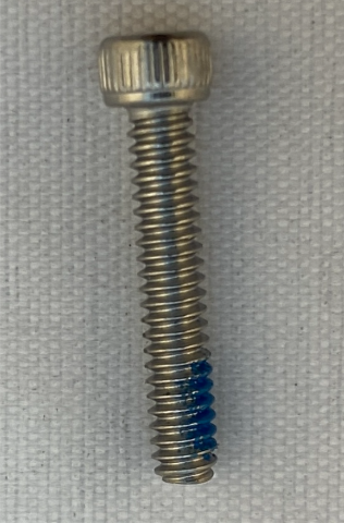 Kuryakyn Single Chrome Silver Long Accent ISO Handlebar Hand Grip Screw