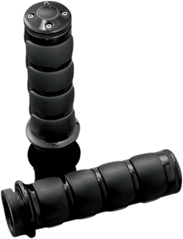 Kuryakyn 6321 Gloss Black ISO TBW Hand Grips for 2008-2024 Harley Touring FLHX