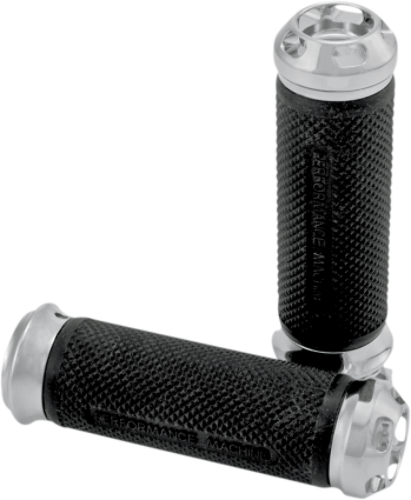 Performance Machine Apex Chrome Hand Grips for 82-19 Harley Dyan Touring XL FXS