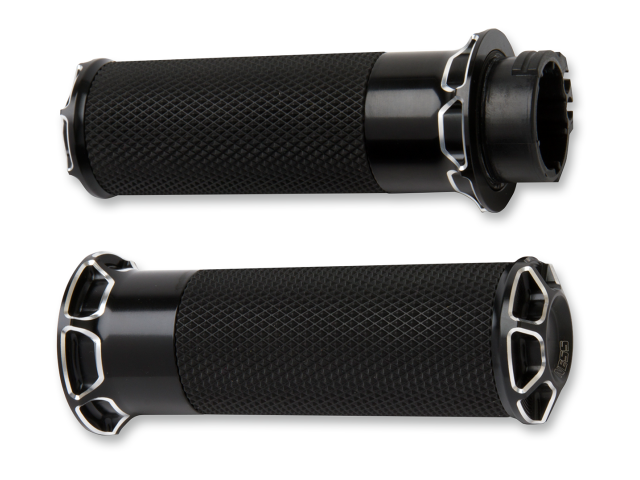 Arlen Ness Beveled TBW Hand Grips fits 2008-2024 Harley Touring FLHT FLHR FLHX
