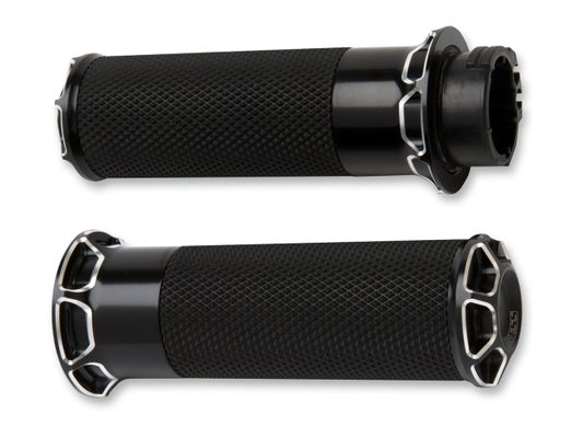 Arlen Ness Beveled TBW Hand Grips fits 2008-2024 Harley Touring FLHT FLHR FLHX