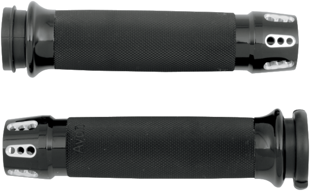 Avon Gatlin Black TBW Hand Grips 2008-2024 Harley Touring Softail Breakout FLRT