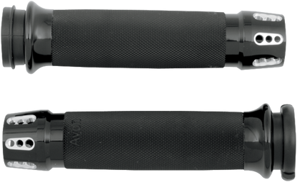 Avon Gatlin Black TBW Hand Grips 2008-2024 Harley Touring Softail Breakout FLRT