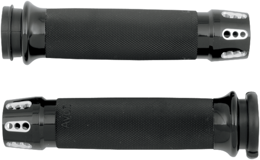 Avon Gatlin Black TBW Hand Grips 2008-2024 Harley Touring Softail Breakout FLRT