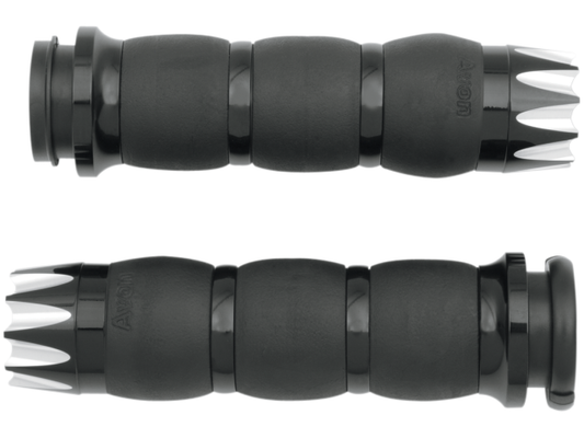 Avon Velvet Air Excalibur TBW Hand Grips for 2008-2024 Harley Touring Softail