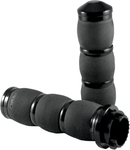 Avon Black Air Cushion 7/8" Super Bike Universal Motorcycle Handlebar Grips