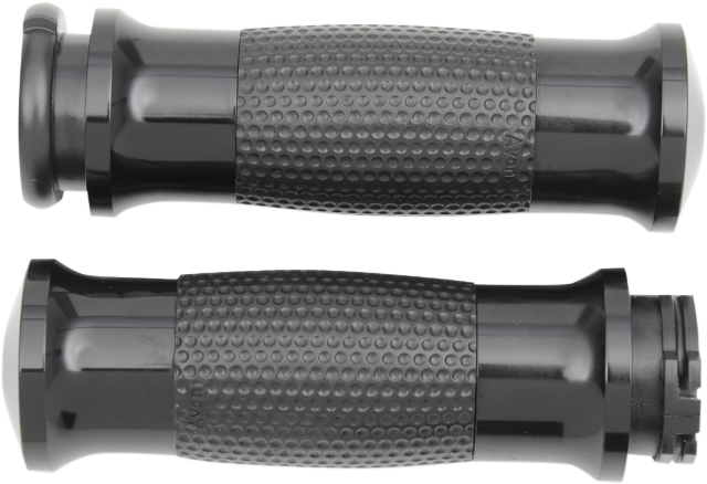 Avon Black TBW Gel Cable Hand Grips fits 1980-2022 Harley Dyna Touring Softail