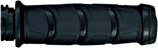 Kuryakyn 6353 Gloss Black Kinetic Hand Grips fits 2008-2024 Harley Davidson