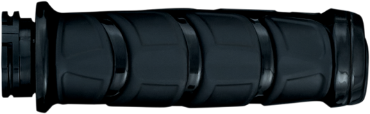 Kuryakyn 6353 Gloss Black Kinetic Hand Grips fits 2008-2024 Harley Davidson
