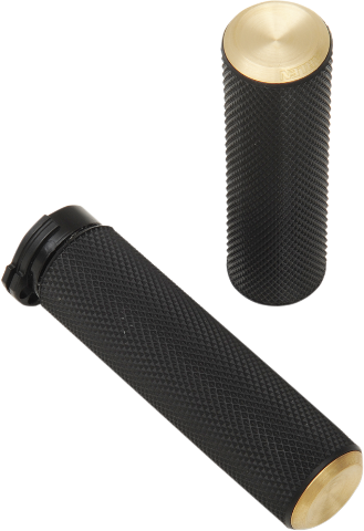 Arlen Ness Fusion Brass Cable Hand Grips for 1980-2022 Harley Davidson Models