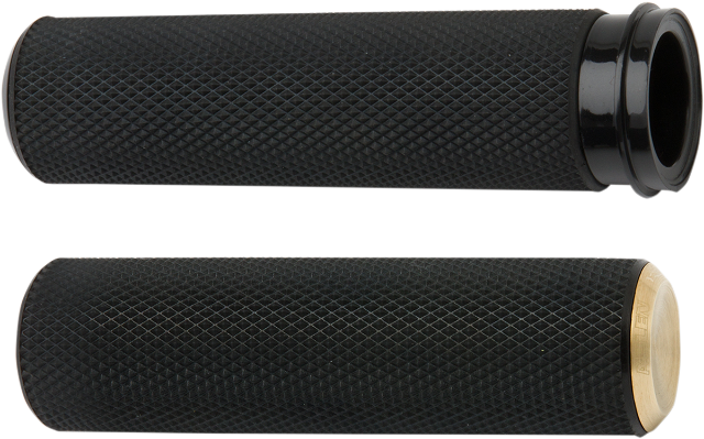 Arlen Ness Fusion Brass TBW Motorcycle Grips 2008-2024 Harley Touring Softail