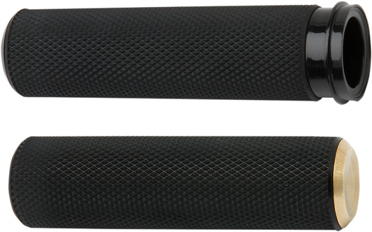 Arlen Ness Fusion Brass TBW Motorcycle Grips 2008-2024 Harley Touring Softail