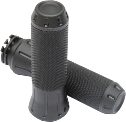 Drag Specialties Black Cable Handlebar Hand Grips for 1982-2021 Harley Davidson