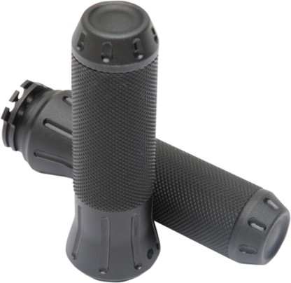 Drag Specialties Black Cable Handlebar Hand Grips for 1980-2022 Harley Davidson