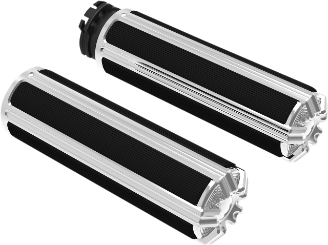 Arlen Ness Chrome 10 Gauge Hand Grips for 1980-22 Harley Dyna Touring XL FXR