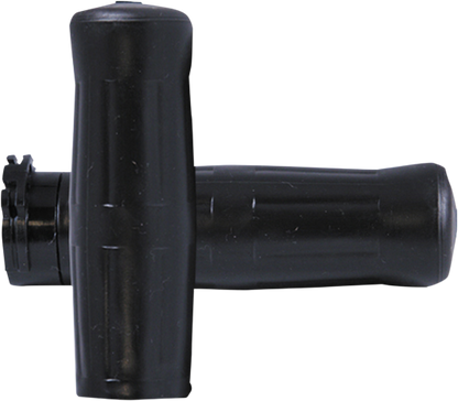 Avon Black Old School 1" Cable Control Rubber Grips 1982-2022 Harley Davidson