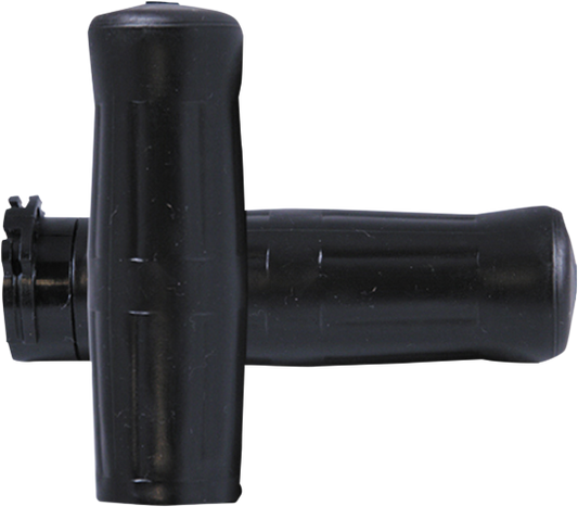 Avon Black Old School 1" Cable Control Rubber Grips 1982-2022 Harley Davidson