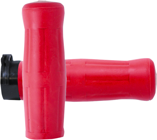 Avon Red Old School 1" Rubber Cable Control Hand Grips 1980-2022 Harley Davidson