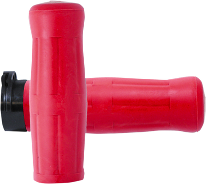 Avon Red Old School 1" Rubber Cable Control Hand Grips 1980-2022 Harley Davidson