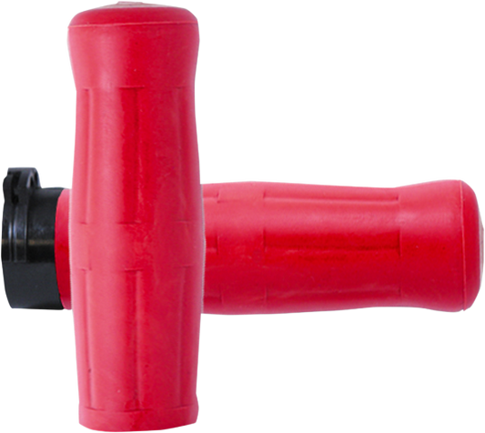 Avon Red Old School 1" Rubber Cable Control Hand Grips 1980-2022 Harley Davidson