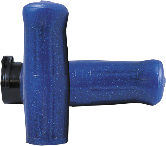 Avon Blue Old School 1" Rubber Cable Control Hand Grips for 1980-2022 Harley