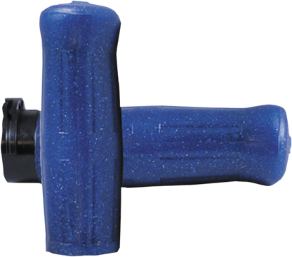 Avon Blue Old School 1" Rubber Cable Control Hand Grips for 1980-2022 Harley