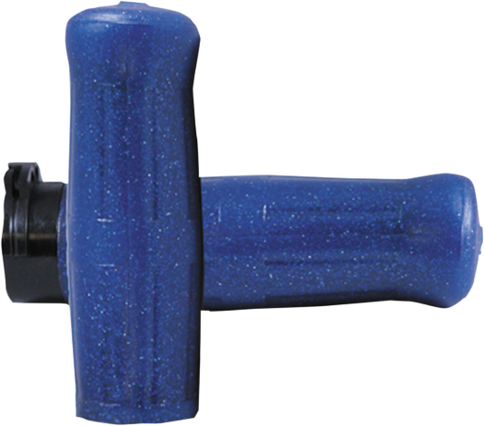Avon Blue Old School 1" Rubber Cable Control Hand Grips for 1980-2022 Harley