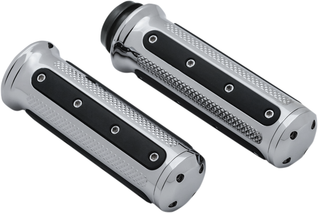 Kuryakyn 6122 Heavy Industry TBW Hand Grips fits 2008-2024 Harley Touring Dyna