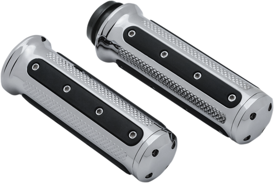 Kuryakyn 6122 Heavy Industry TBW Hand Grips fits 2008-2024 Harley Touring Dyna
