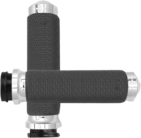 Avon Black TBW Memory Foam Handlebar Hand Grips for 2008-2024 Harley Davidson