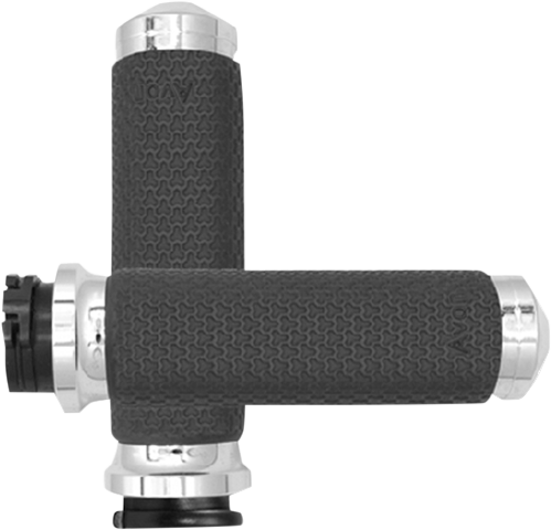 Avon Chrome Memory Foam Cable Control Handlebar Hand Grips for 1980-2022 Harley